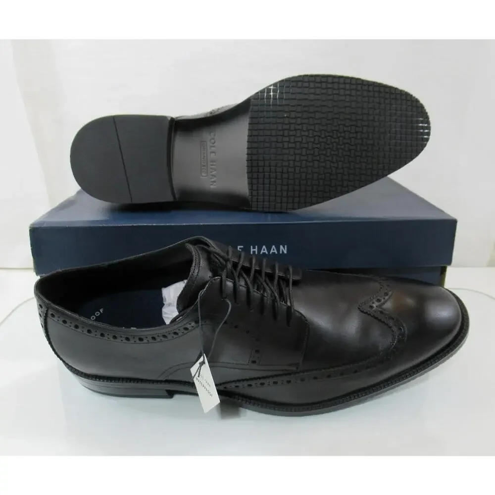 Men's Cole Haan Modern Essentials Wing Oxford Shoes Black Waterproof Size 11.5